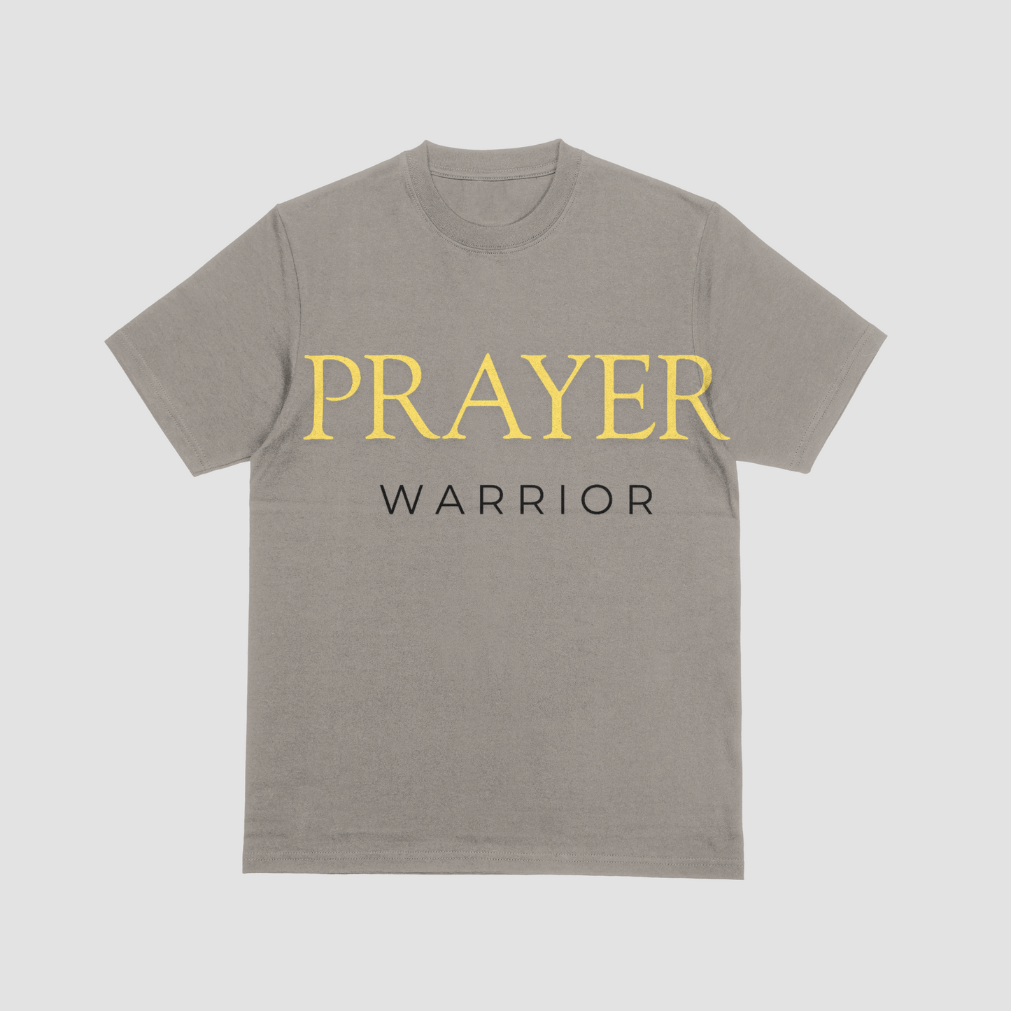 Mens Prayer Warrior T-Shirt | Spiritual Strength Christian Tee