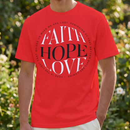 Faith Hope Love T-Shirt | Women's Christian Tee