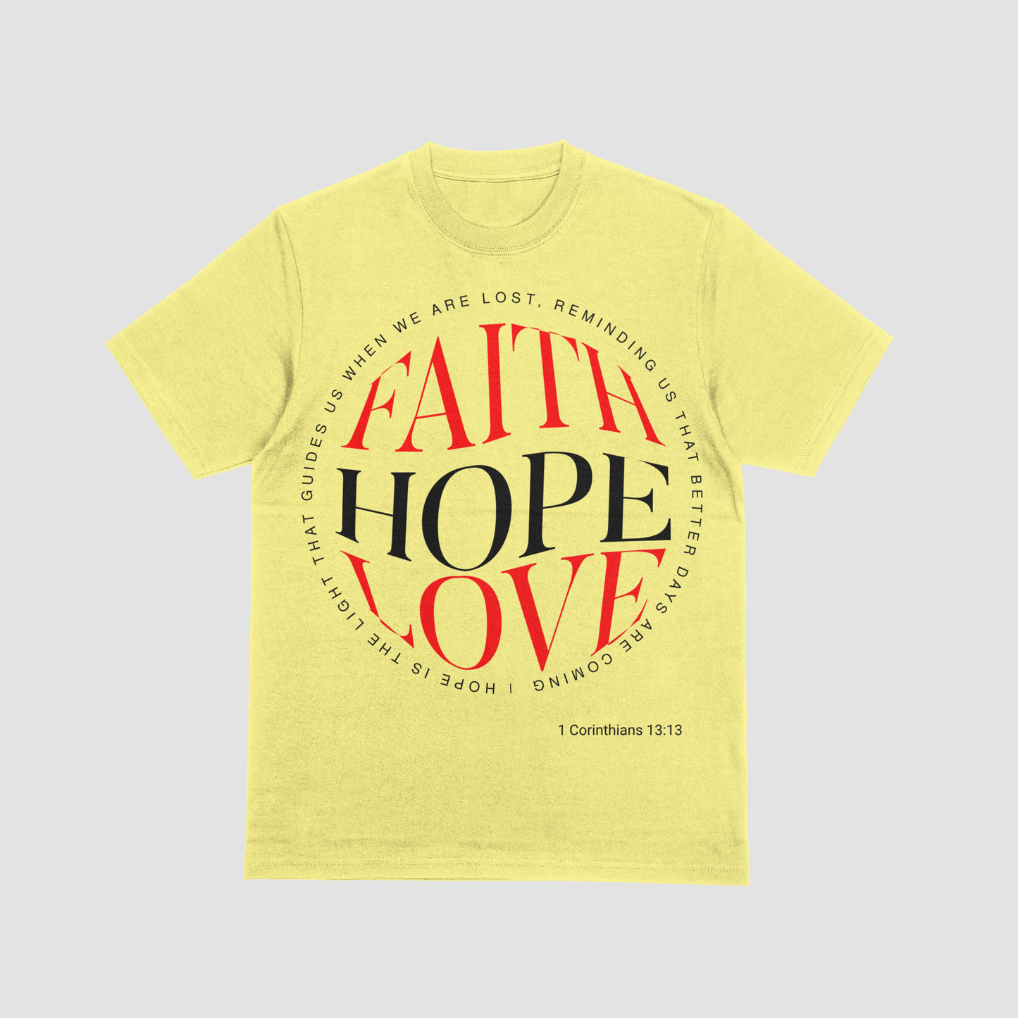 Faith Hope Love T-Shirt | Women's Christian Tee