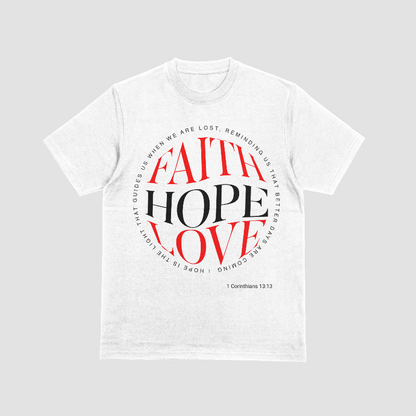 faith hope love t-shirt for women