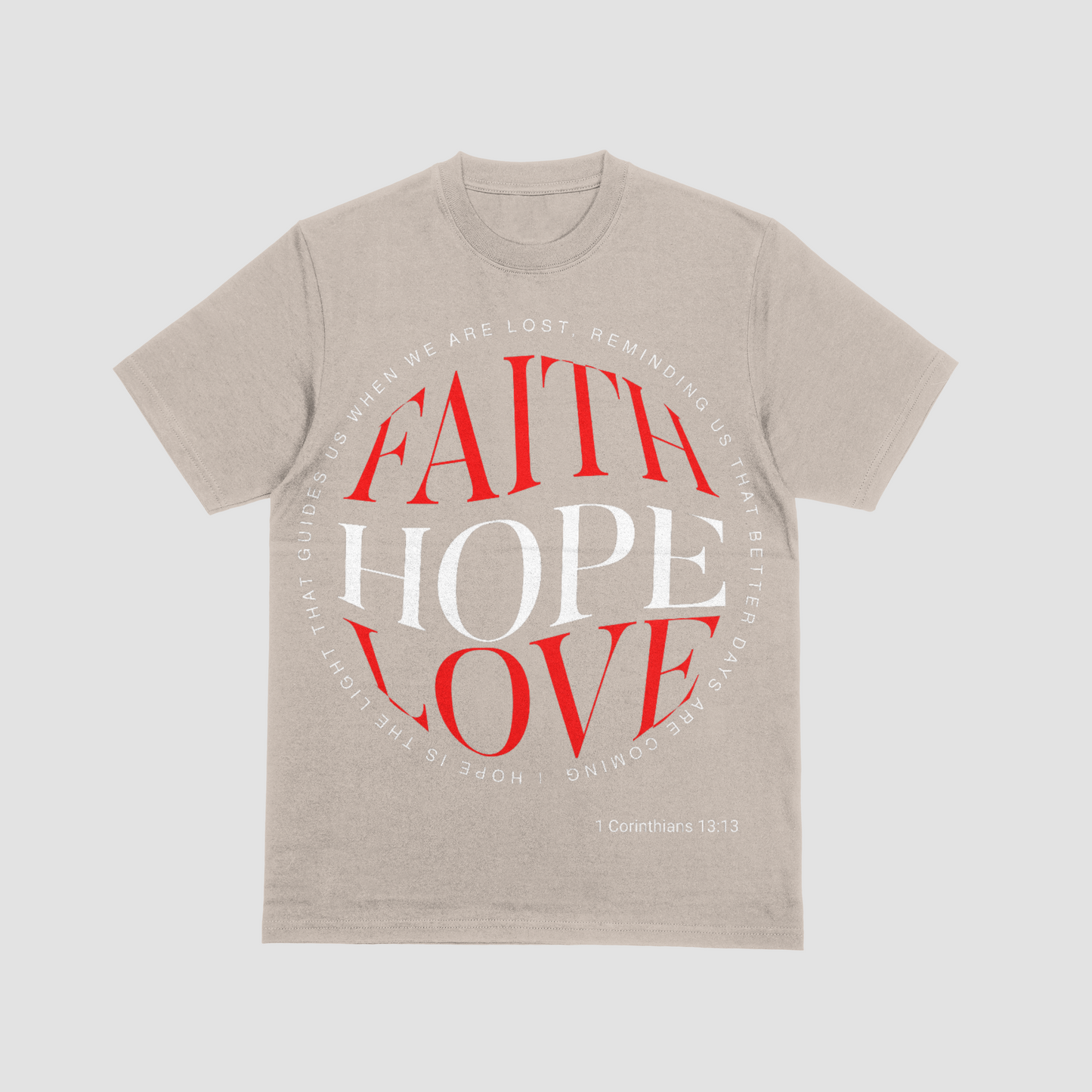 Faith Hope Love T-Shirt | Women's Christian Tee